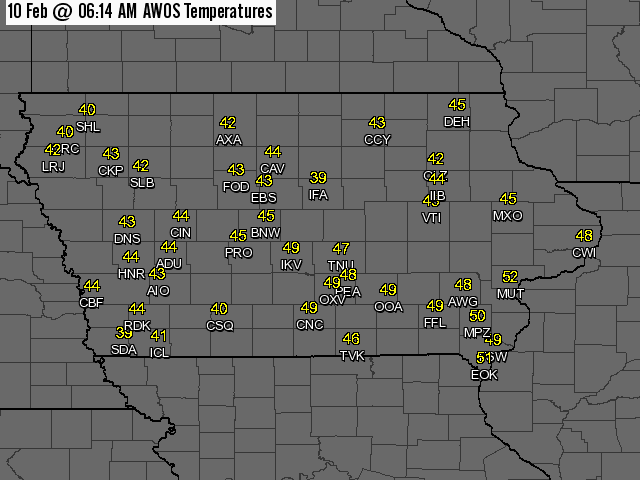 50 degrees at 6 am!