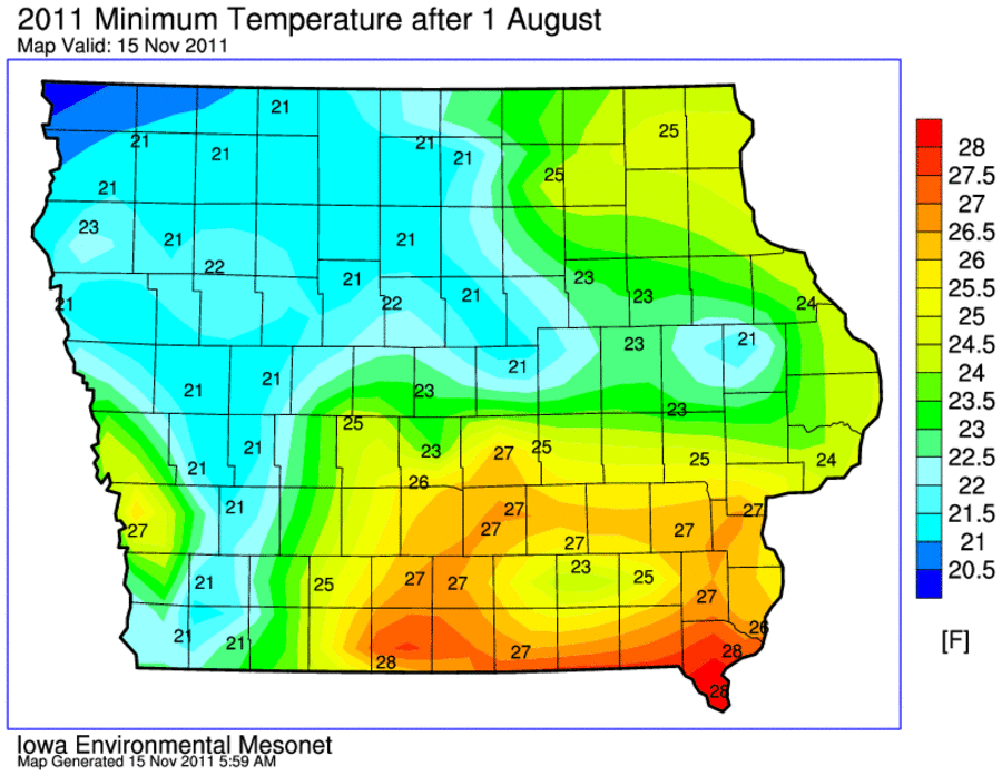 All have seen freezing temps