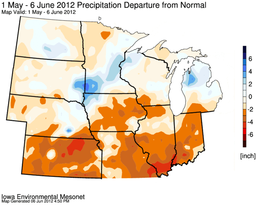 Mostly dry since 1 May