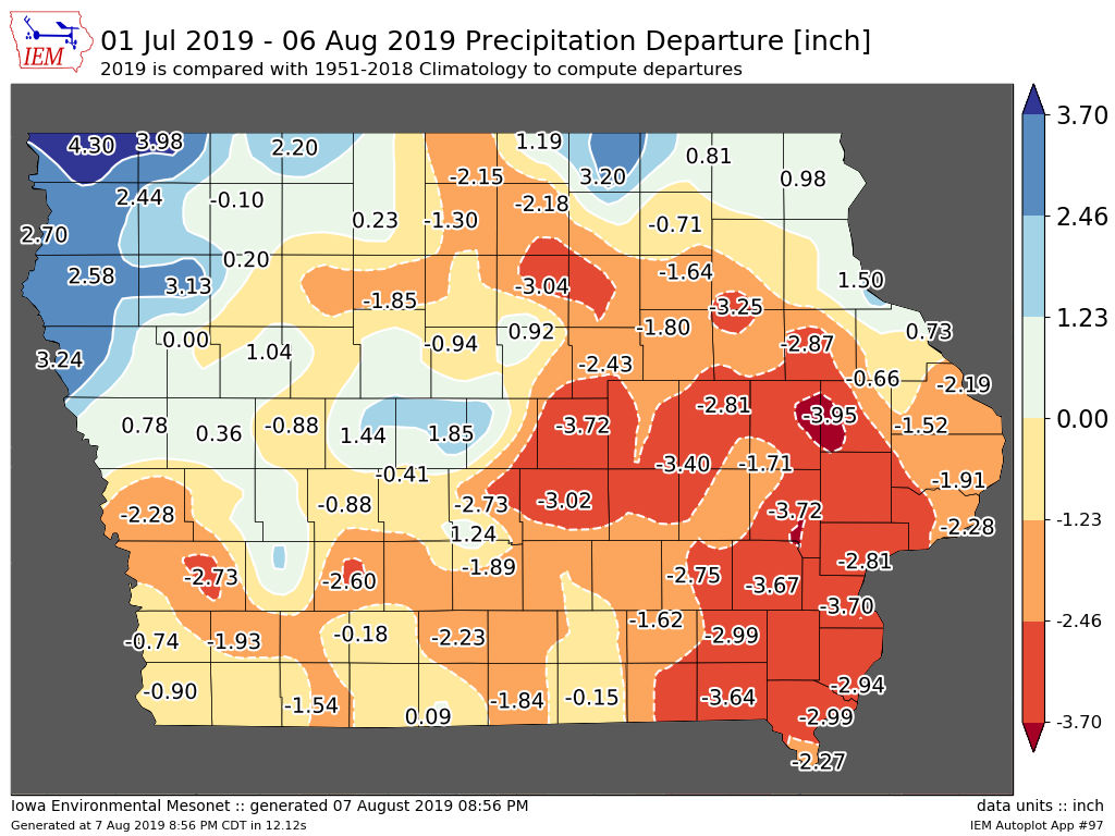 July 1 Precip Departures