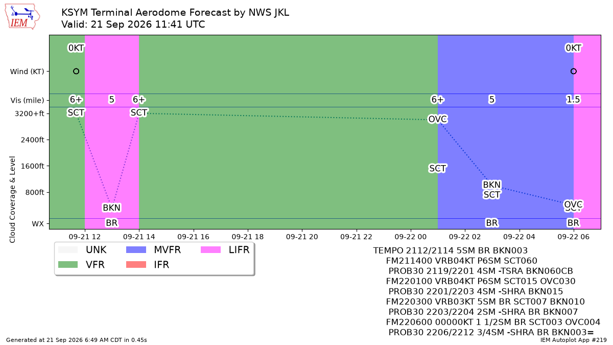 TAF Visualization for KSYM